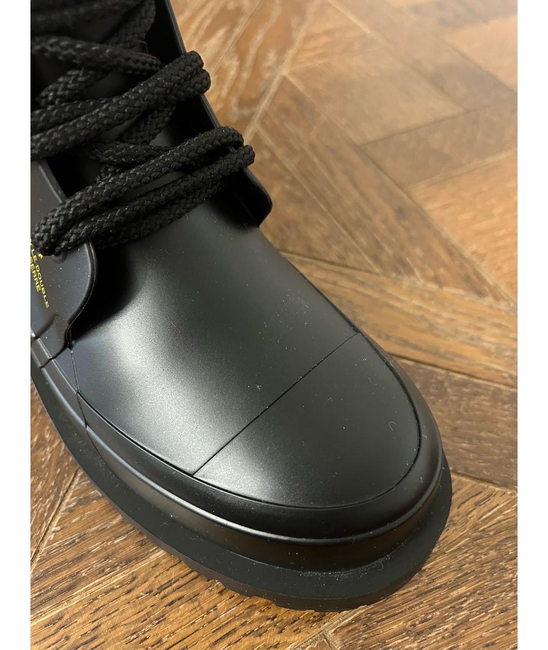 CHRISTIAN DIOR Черные резиновые сапоги, фото 6