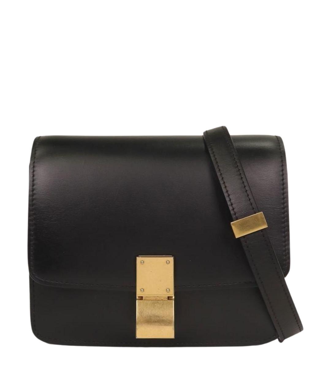 CELINE Черная кожаная сумка через плечо, фото 1