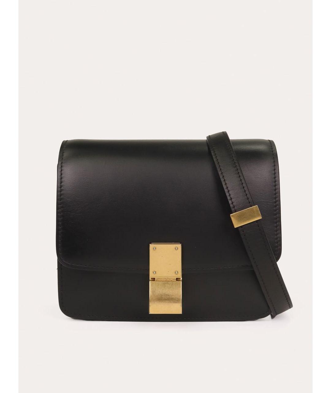 CELINE Черная кожаная сумка через плечо, фото 9