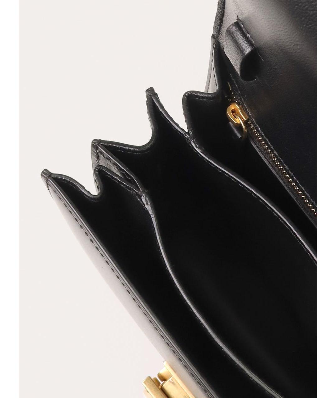 CELINE Черная кожаная сумка через плечо, фото 4