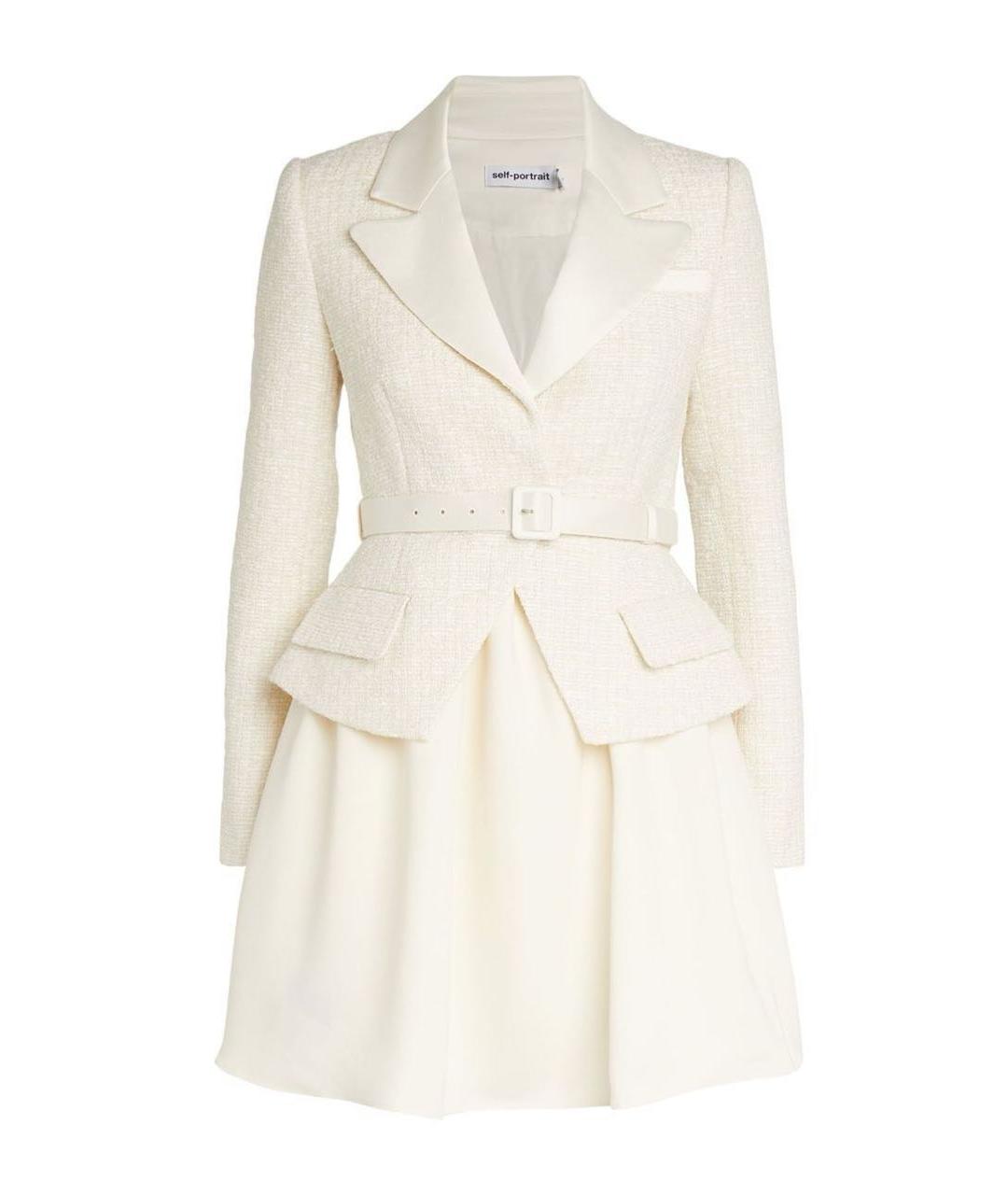 SELF-PORTRAIT Белое коктейльное платье, фото 1