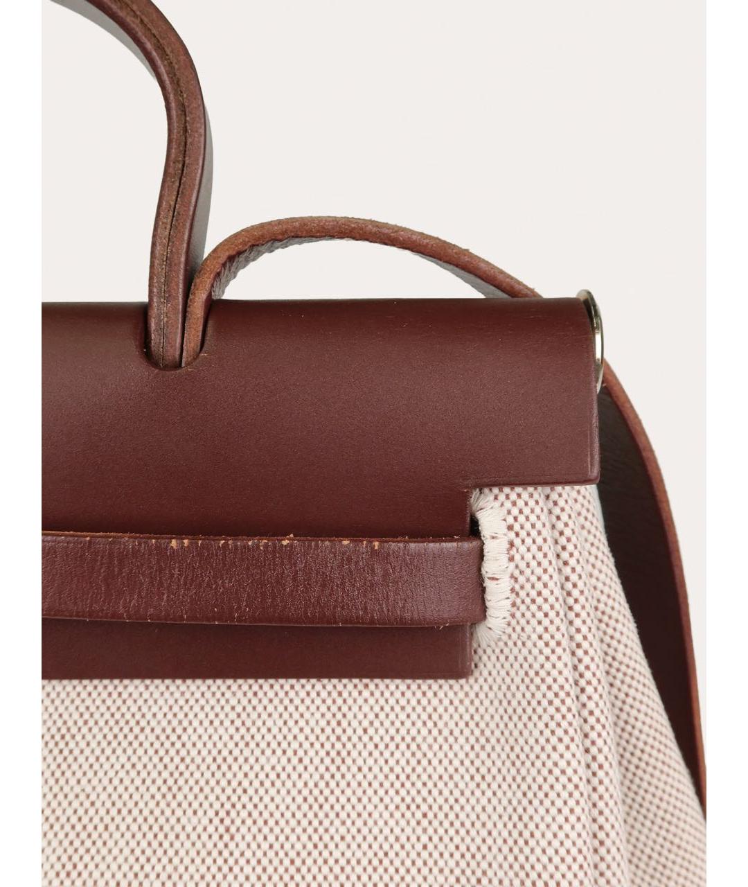 HERMES Коричневая кожаная сумка через плечо, фото 6