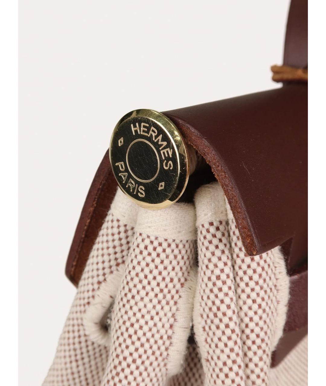 HERMES Коричневая кожаная сумка через плечо, фото 4