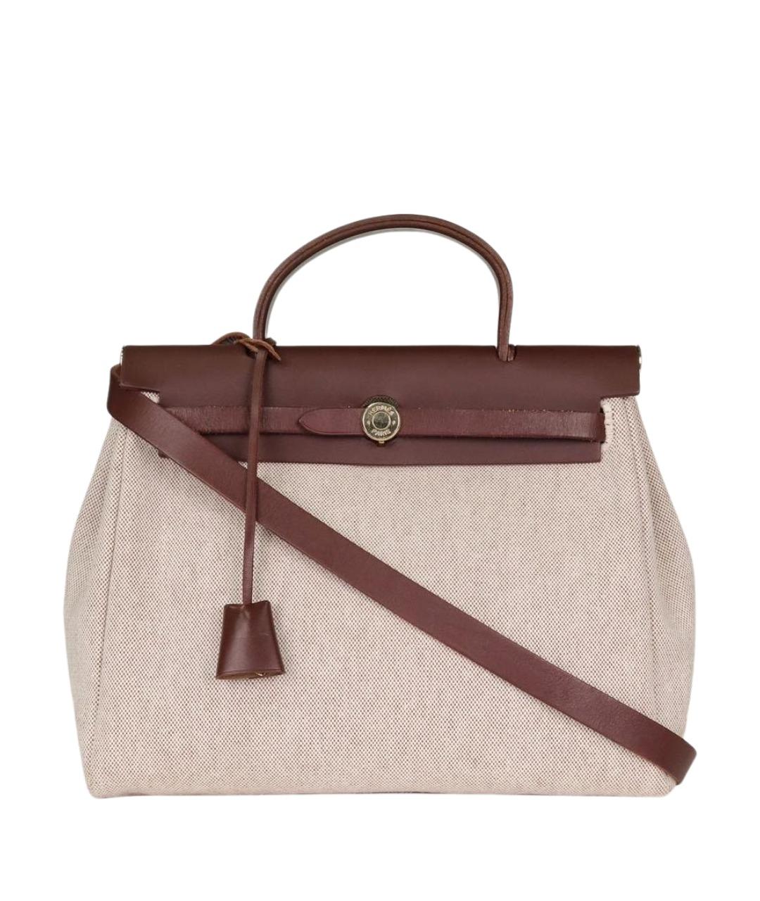 HERMES Коричневая кожаная сумка через плечо, фото 1