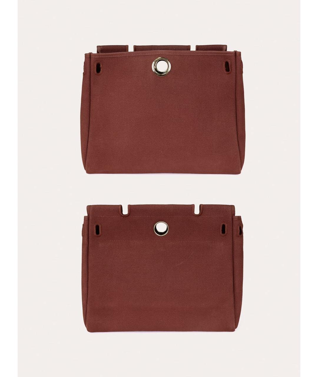 HERMES Коричневая кожаная сумка через плечо, фото 8