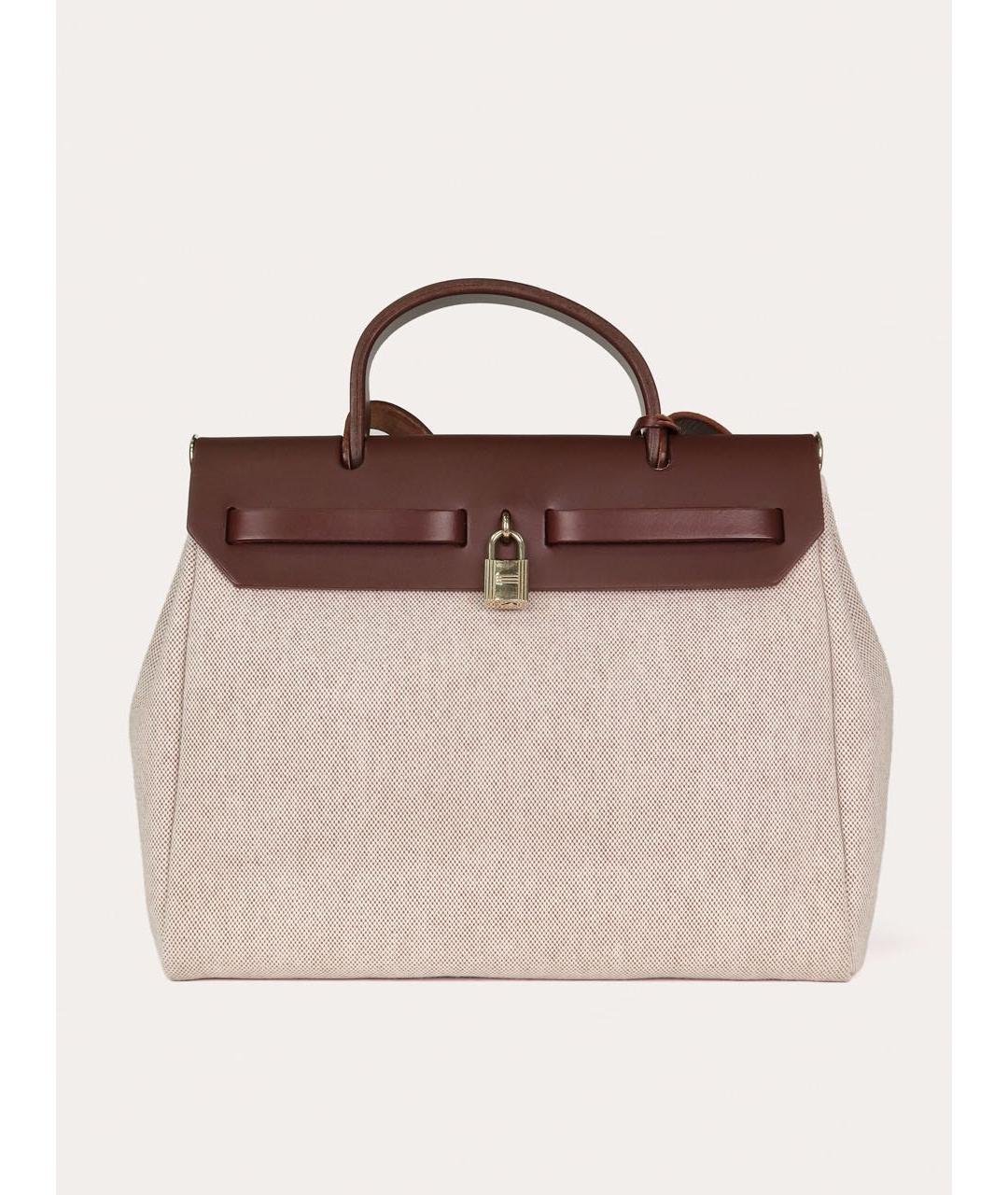 HERMES Коричневая кожаная сумка через плечо, фото 3