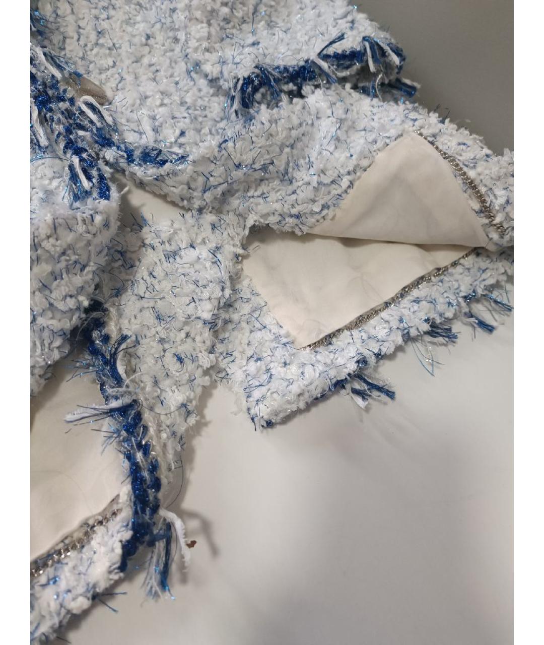 CHANEL Белый полиэстеровый жакет/пиджак, фото 6