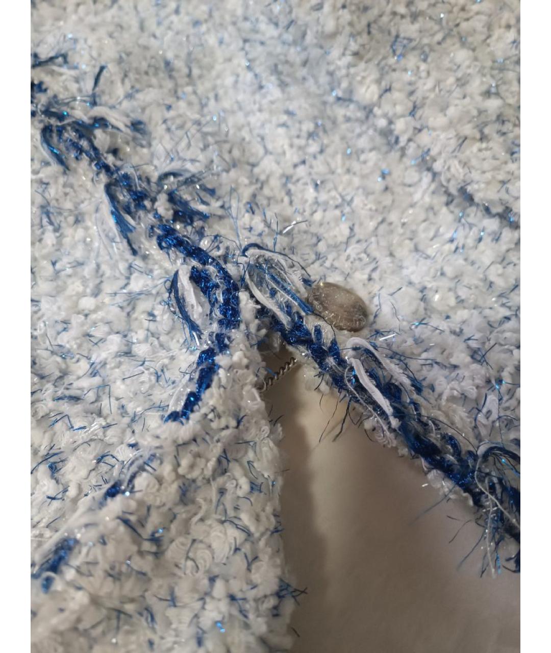 CHANEL Белый полиэстеровый жакет/пиджак, фото 4