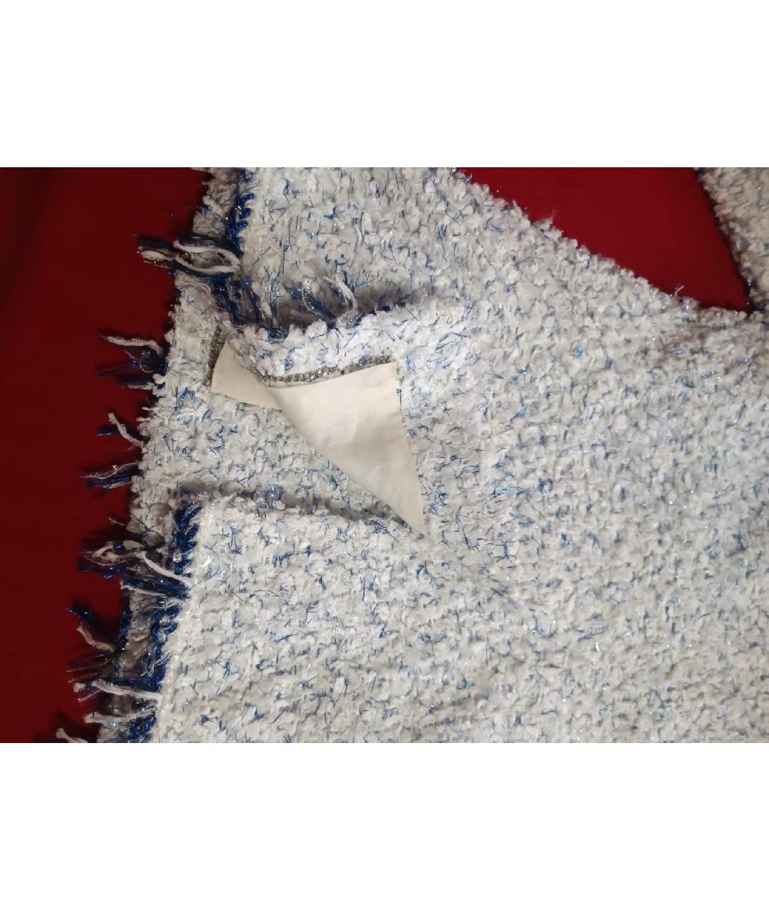 CHANEL Белый полиэстеровый жакет/пиджак, фото 7