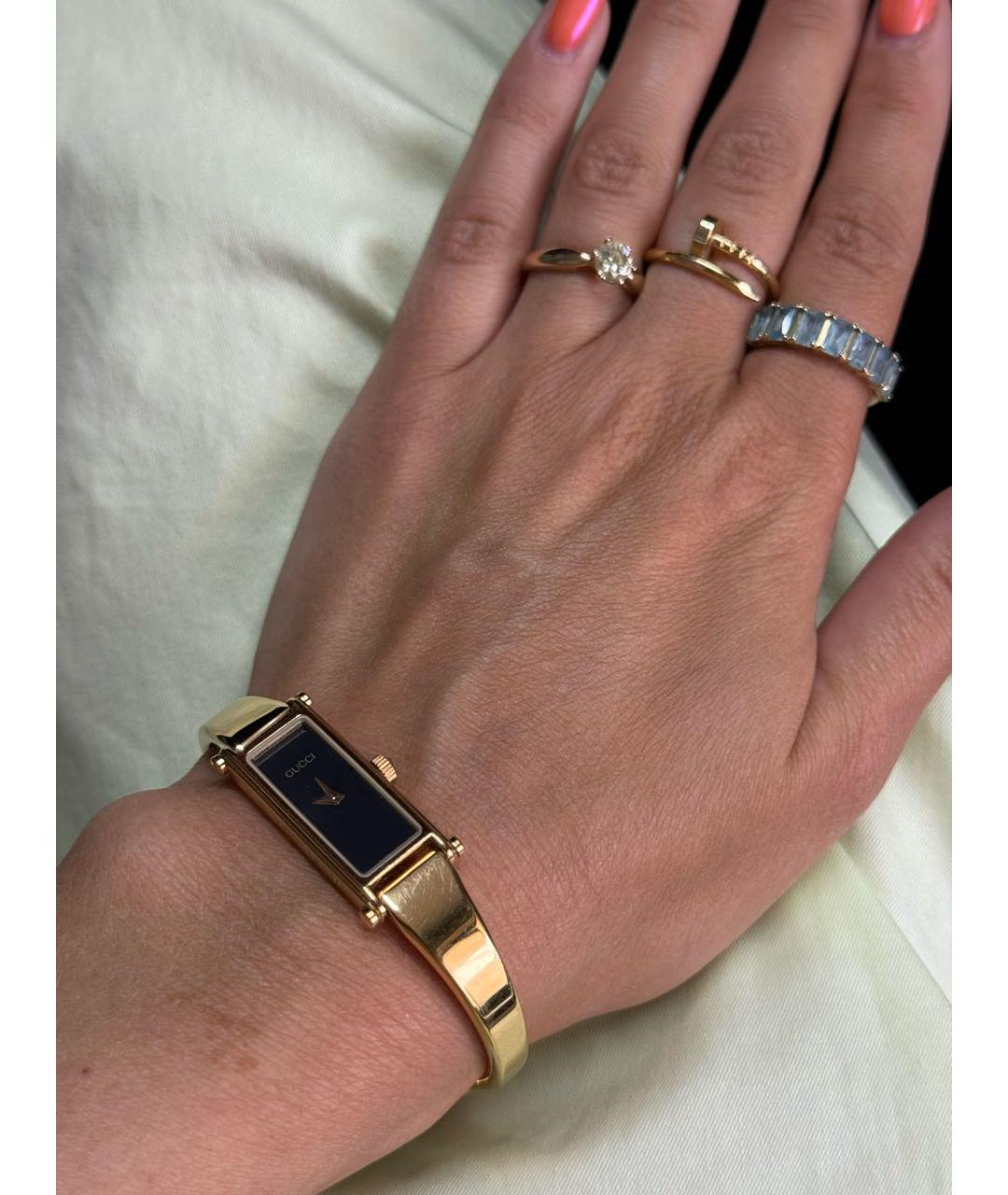 GUCCI Золотые позолоченные часы, фото 7