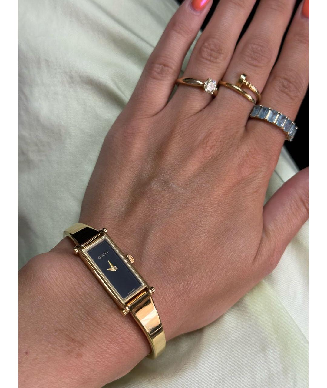 GUCCI Золотые позолоченные часы, фото 6