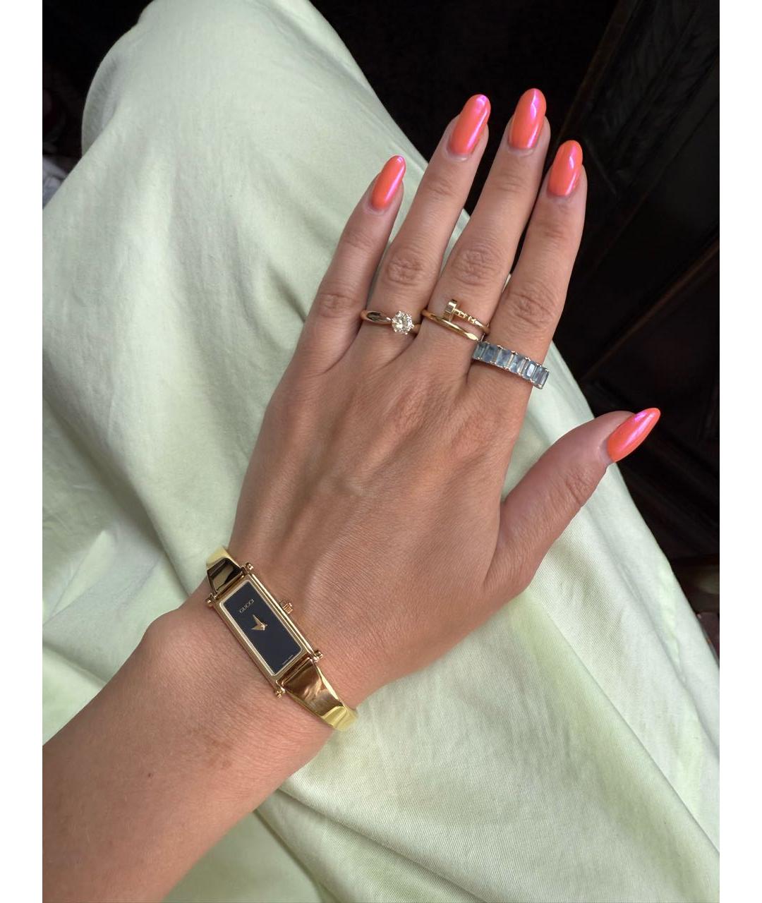 GUCCI Золотые позолоченные часы, фото 8