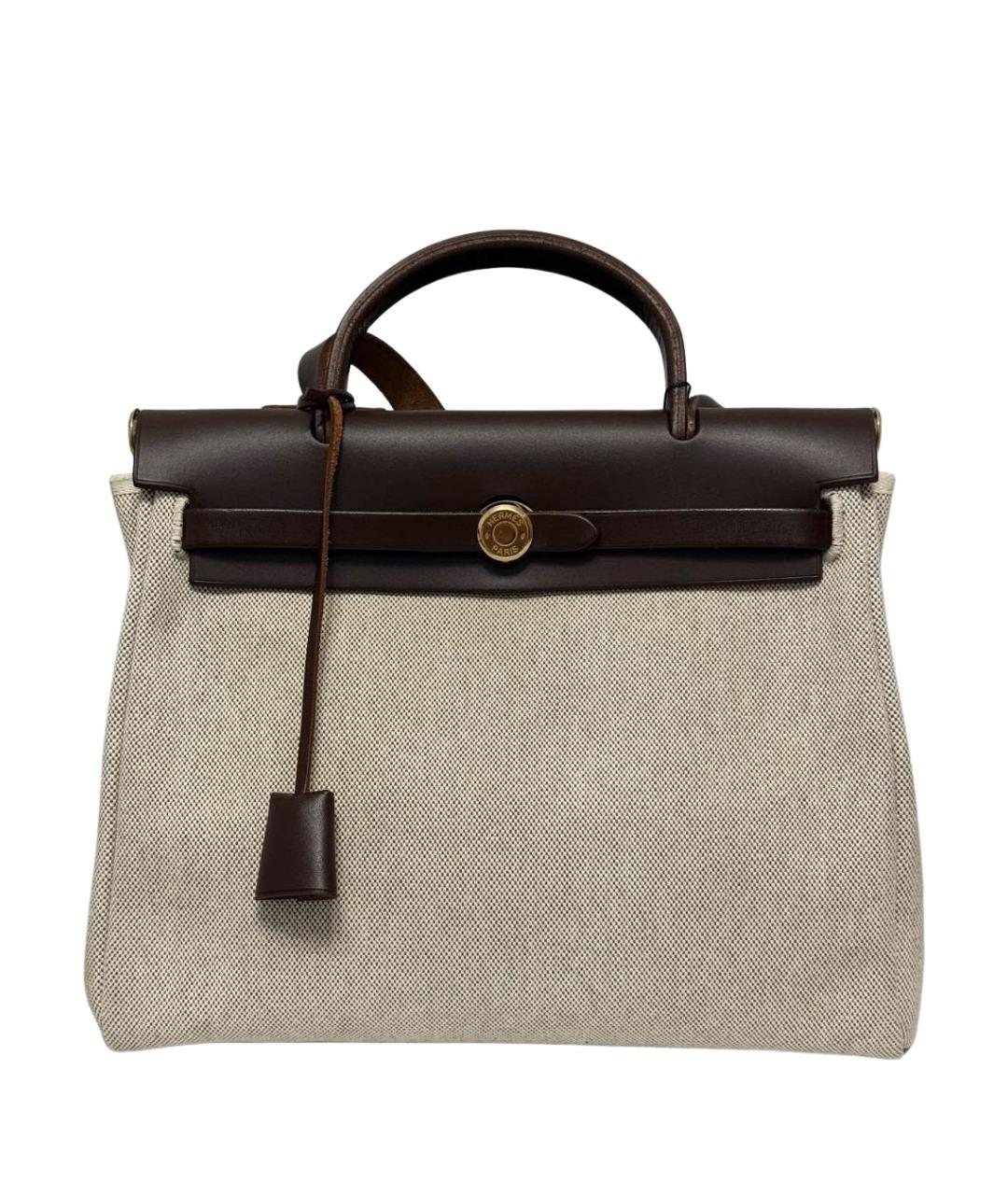 HERMES Коричневая кожаная сумка через плечо, фото 1