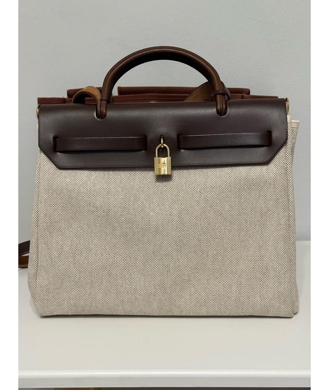 HERMES Коричневая кожаная сумка через плечо, фото 3