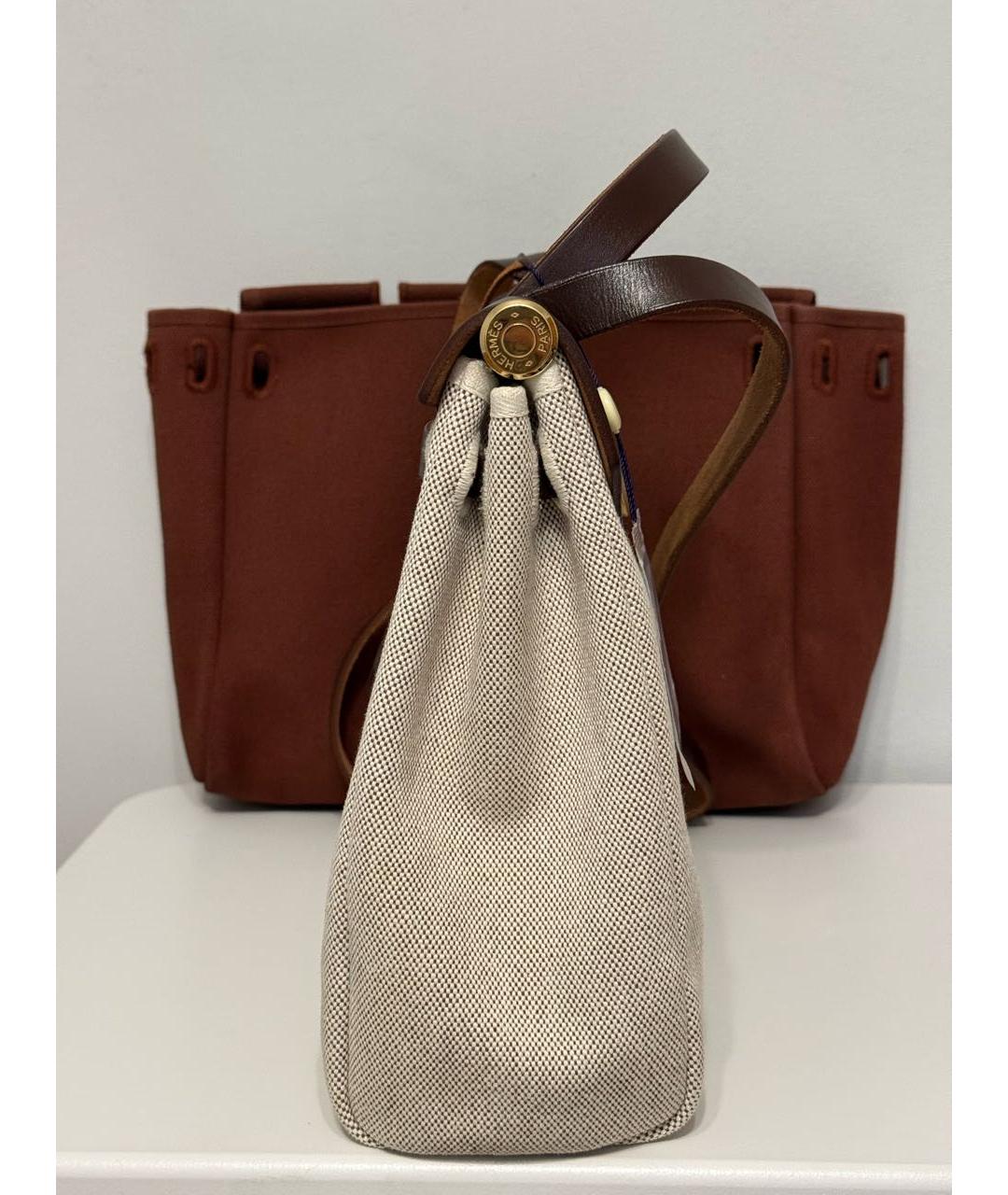 HERMES Коричневая кожаная сумка через плечо, фото 4