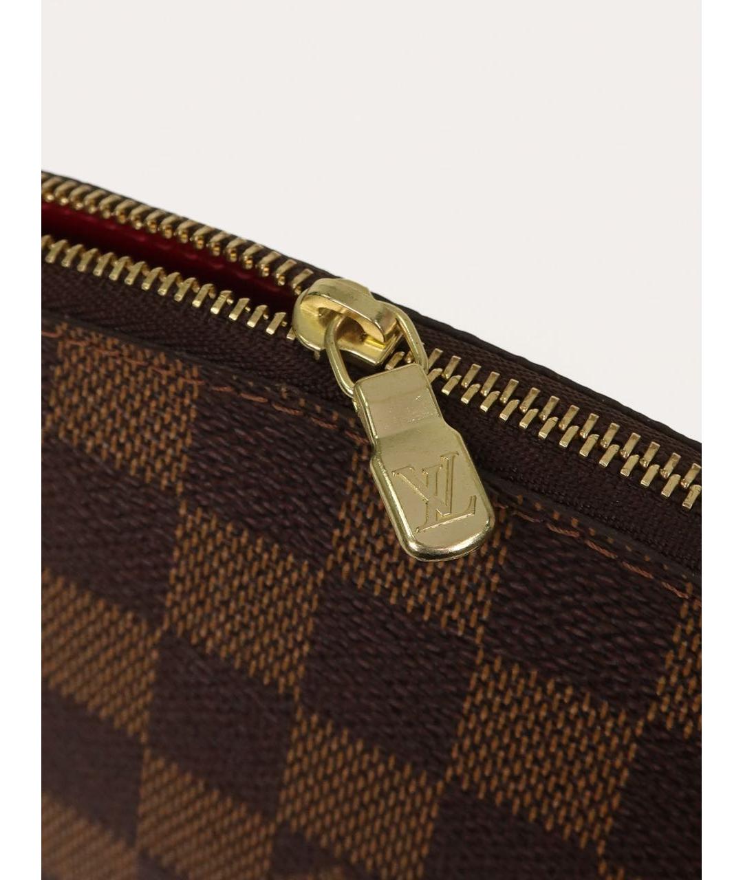 LOUIS VUITTON Коричневая косметичка, фото 7