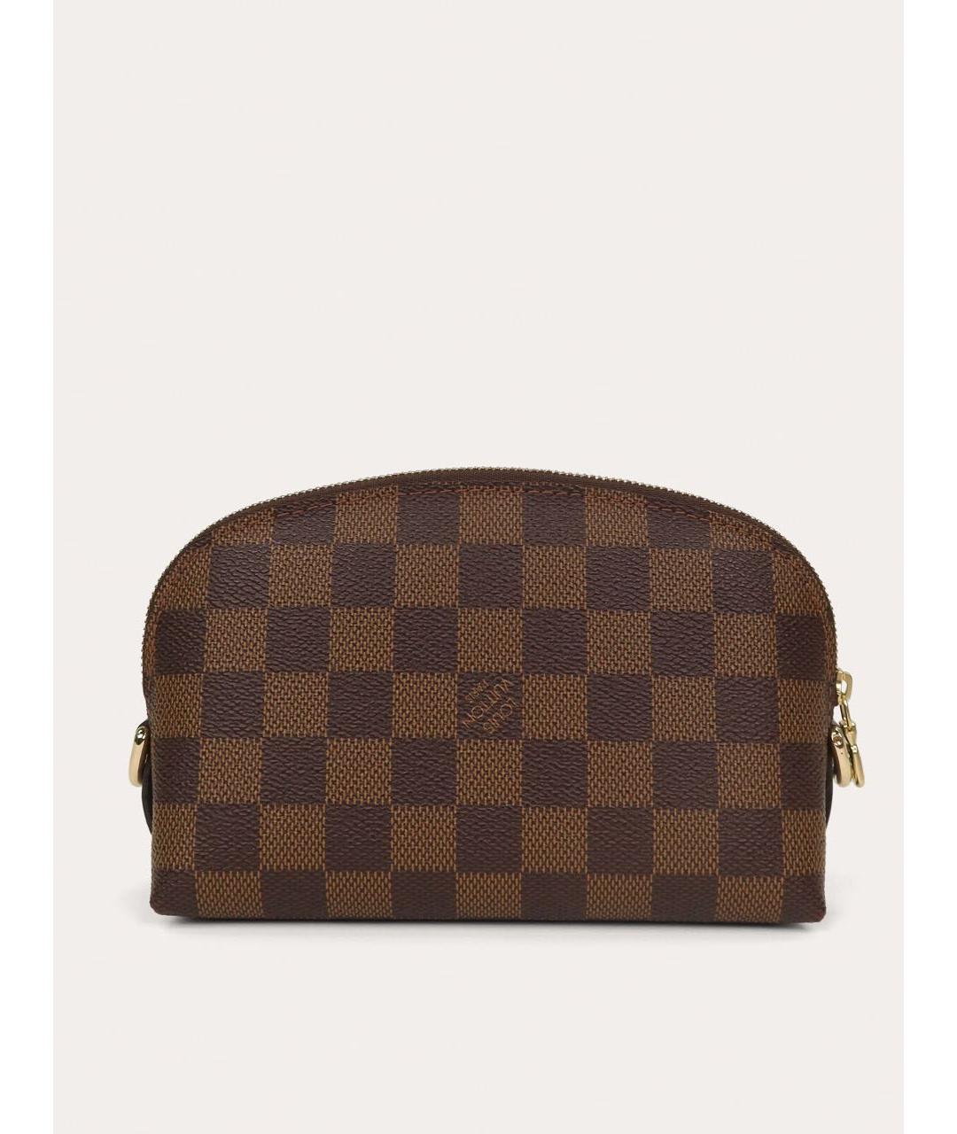 LOUIS VUITTON Коричневая косметичка, фото 3