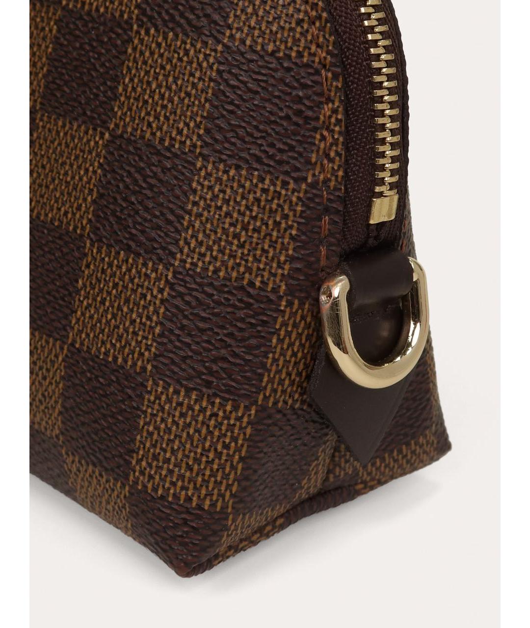 LOUIS VUITTON Коричневая косметичка, фото 6