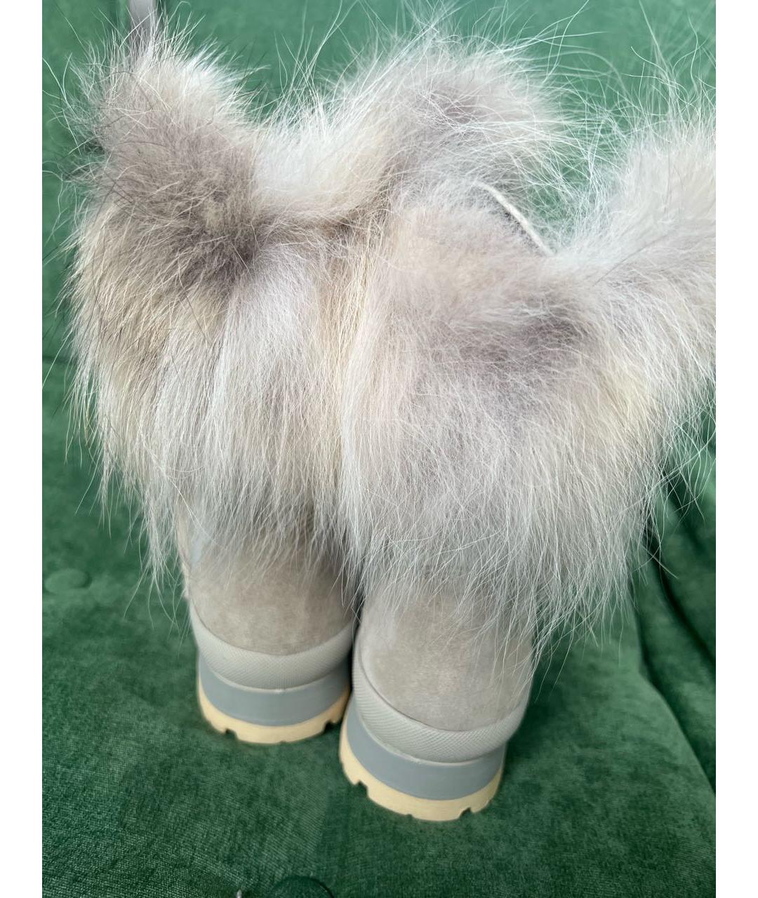 BOGNER Бежевые кожаные ботинки, фото 3