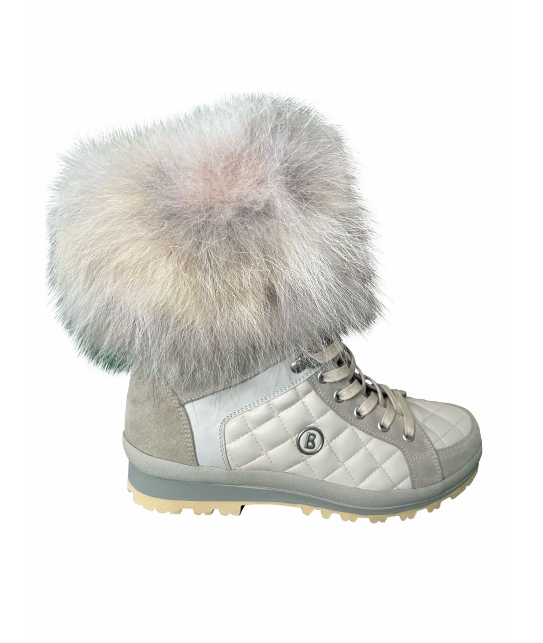 BOGNER Бежевые кожаные ботинки, фото 1