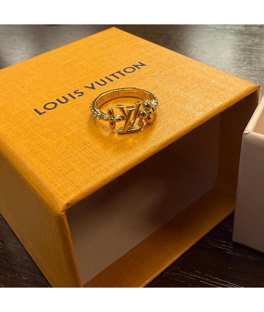 LOUIS VUITTON Золотое металлическое кольцо, фото 5