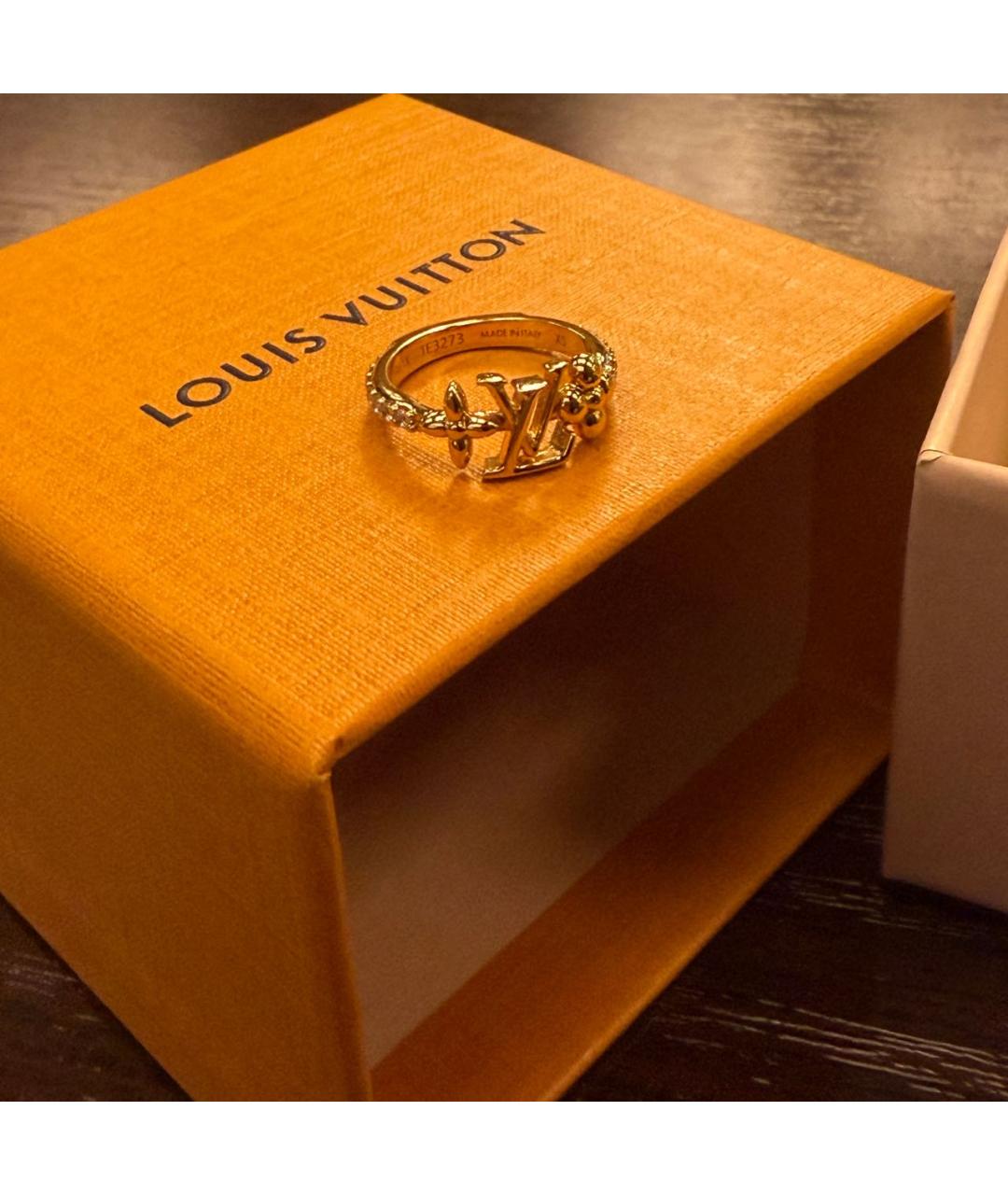 LOUIS VUITTON Золотое металлическое кольцо, фото 2