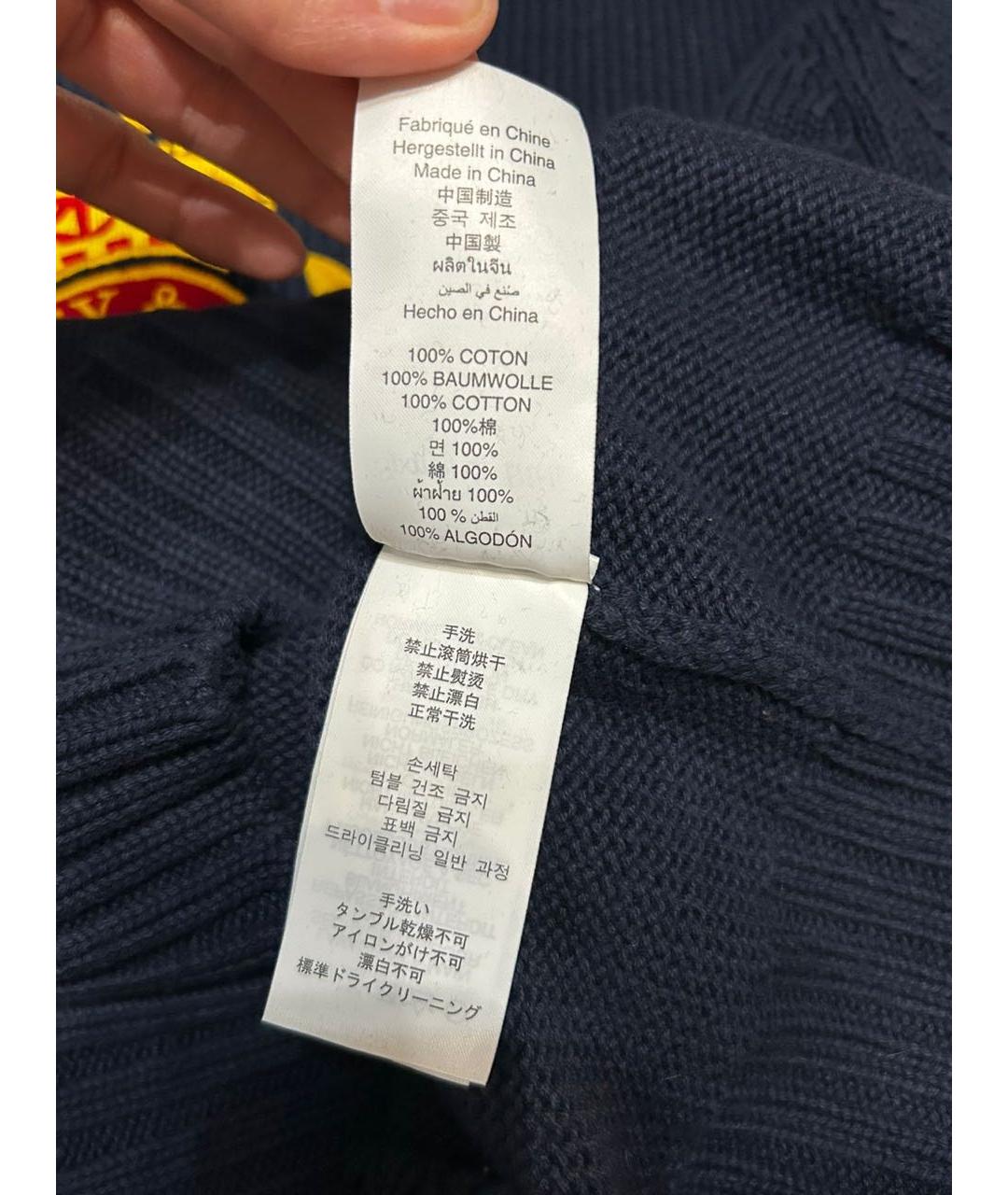 SPORTY AND RICH Темно-синий хлопковый джемпер / свитер, фото 8