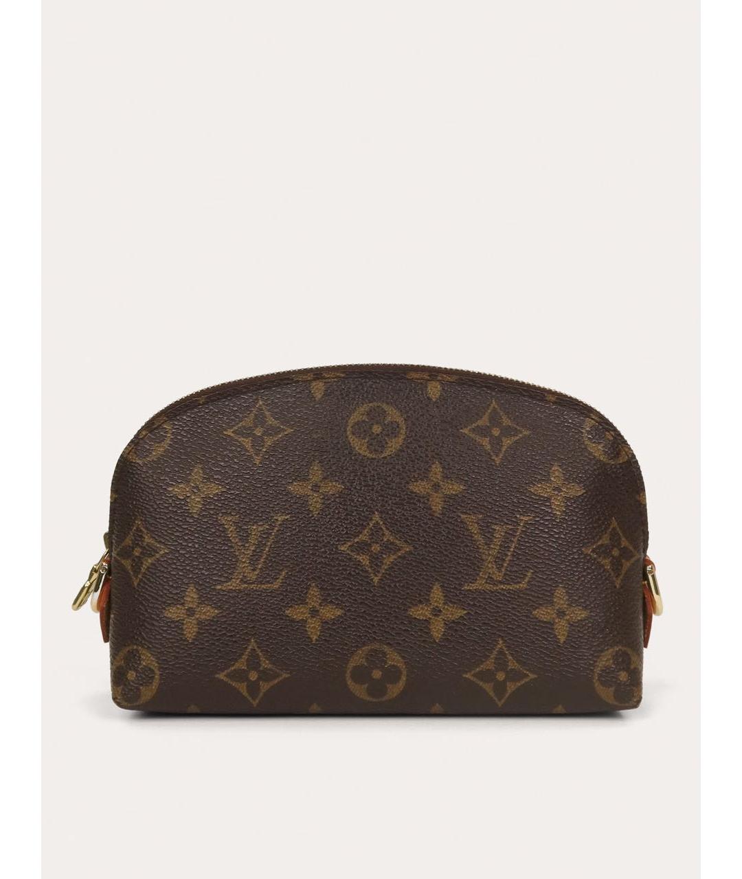 LOUIS VUITTON Коричневая косметичка, фото 7