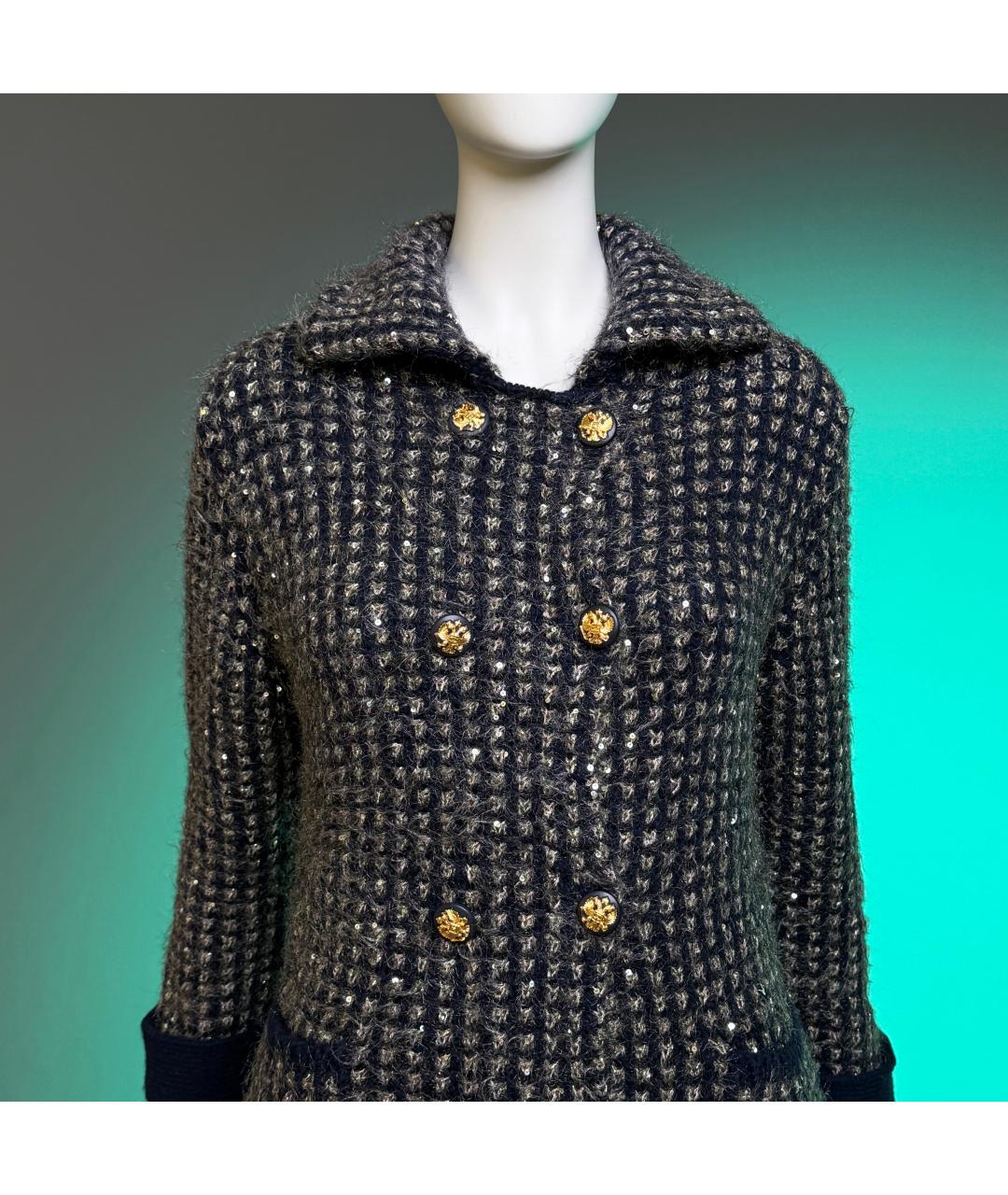 CHANEL Антрацитовый жакет/пиджак, фото 4