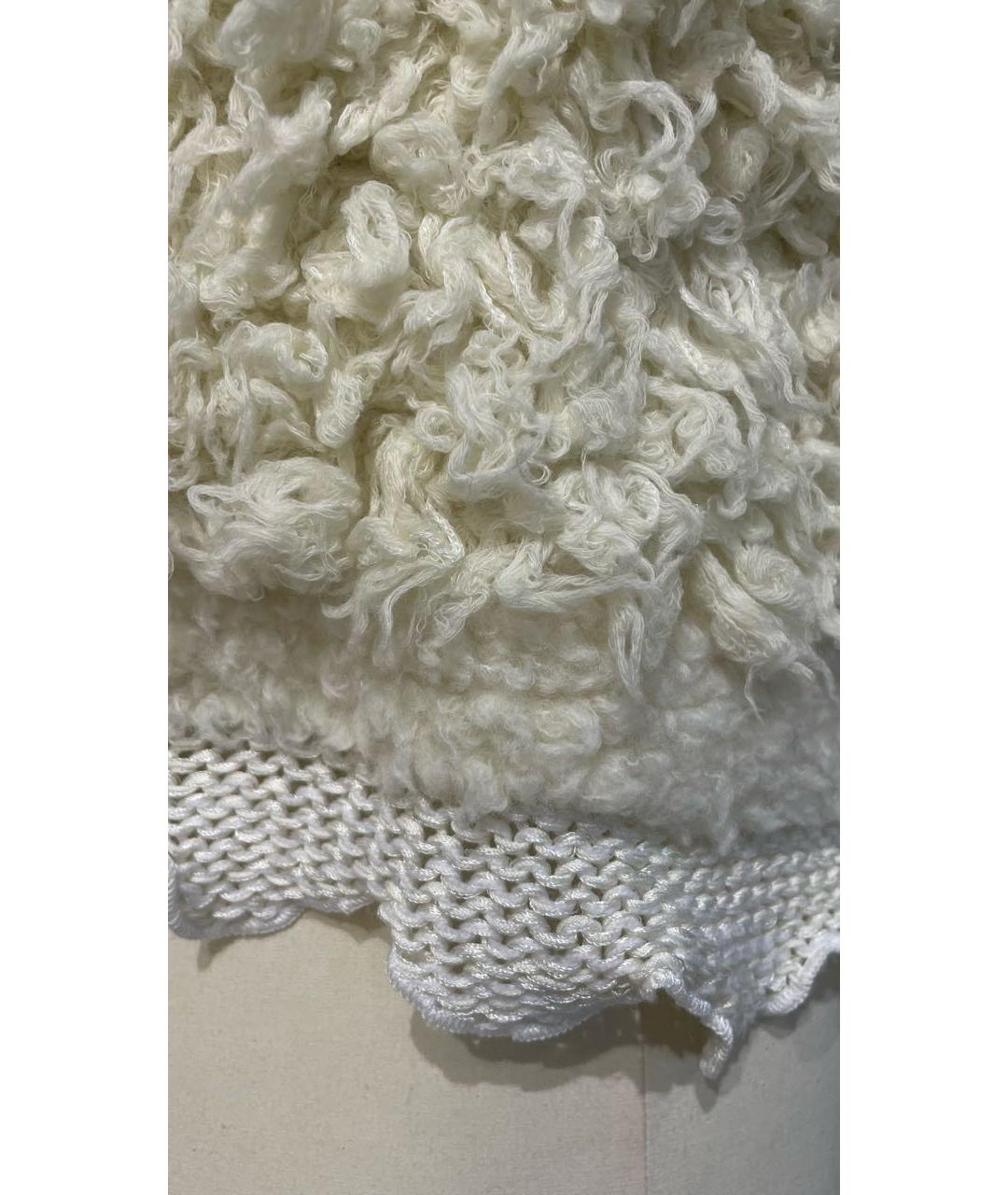 ANN DEMEULEMEESTER Белая шерстяная жилетка, фото 6