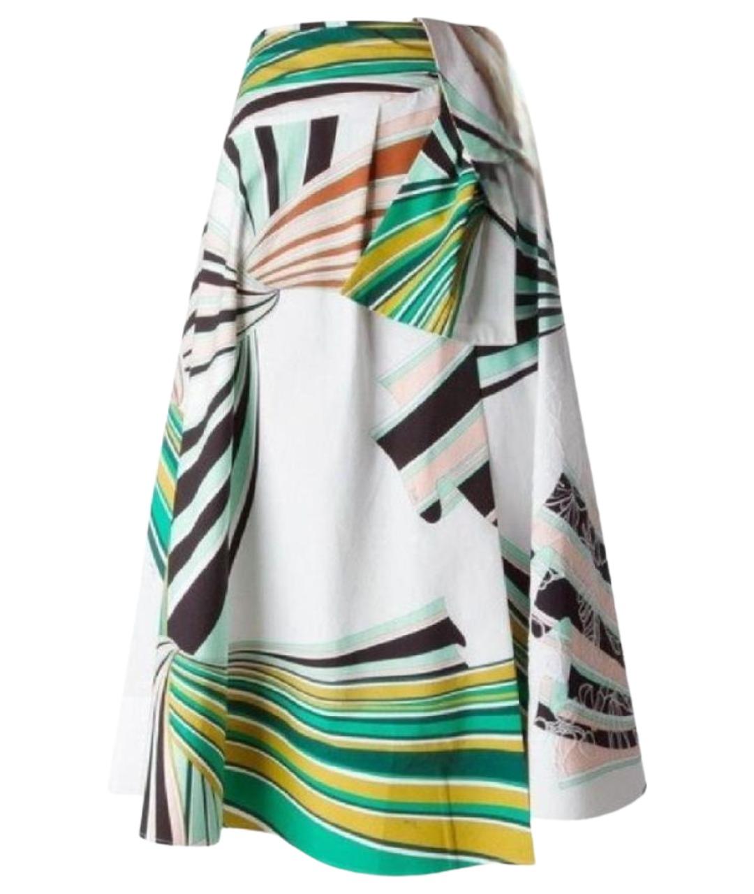 EMILIO PUCCI Мульти хлопковая юбка миди, фото 1
