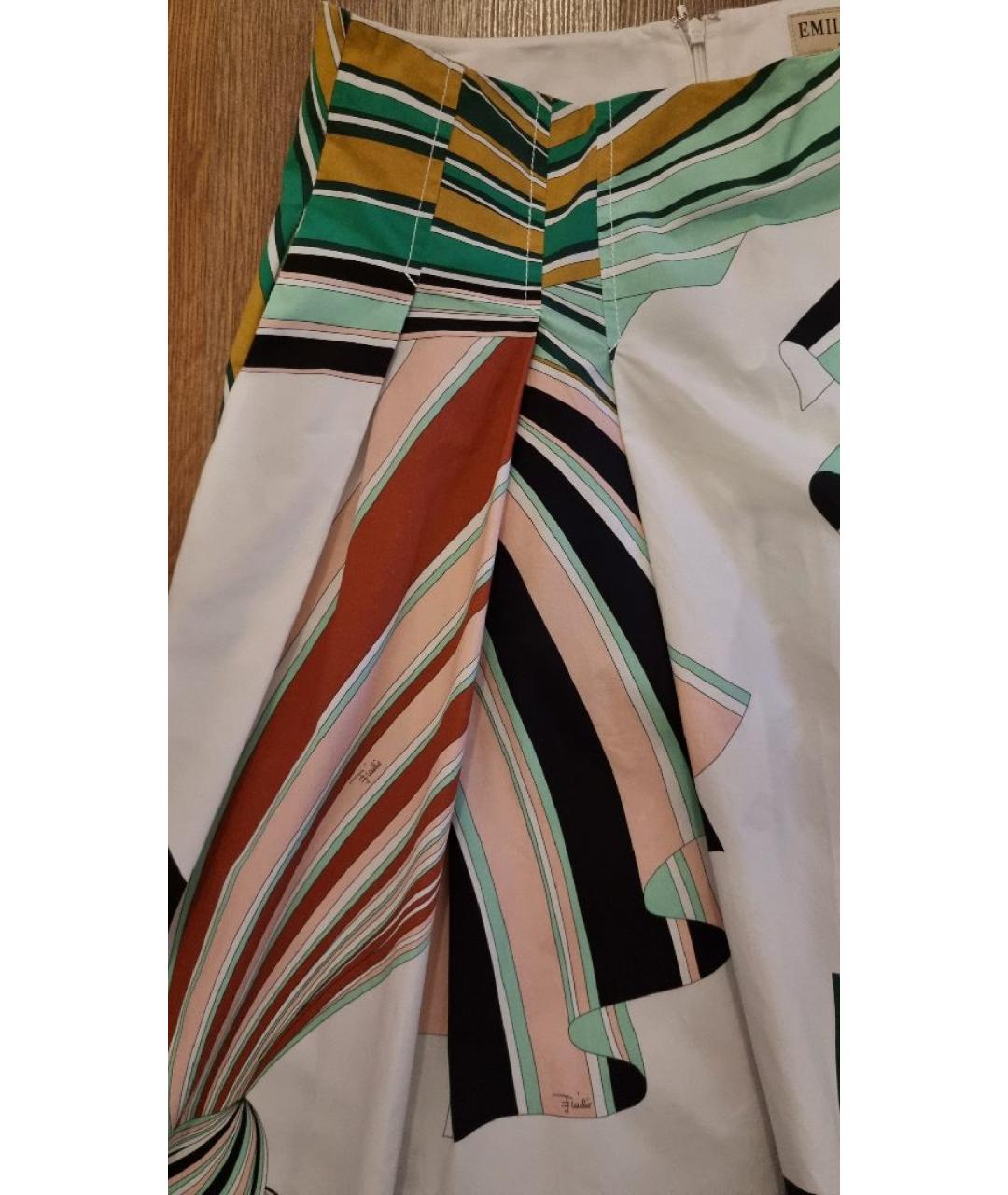 EMILIO PUCCI Мульти хлопковая юбка миди, фото 7