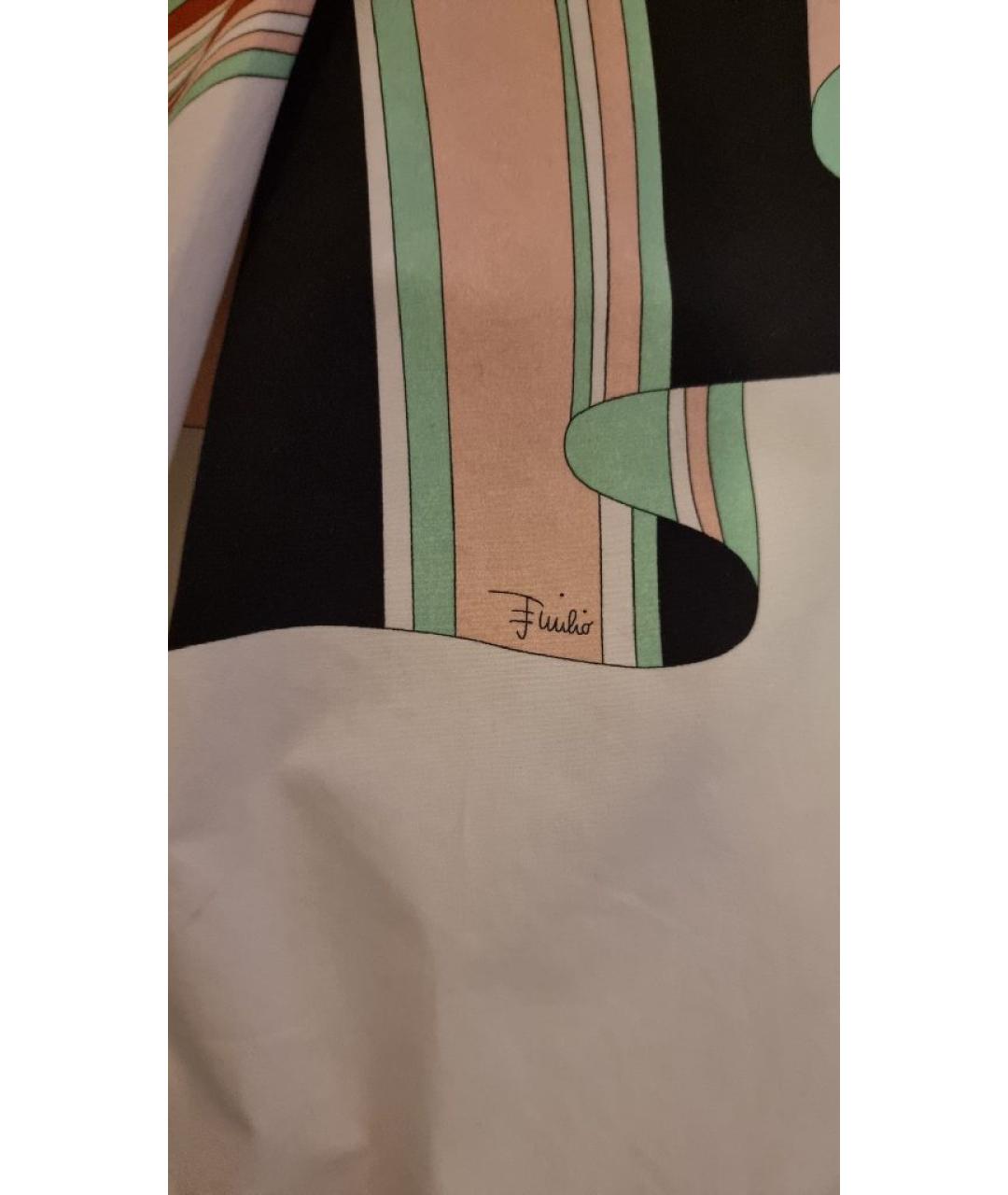 EMILIO PUCCI Мульти хлопковая юбка миди, фото 4