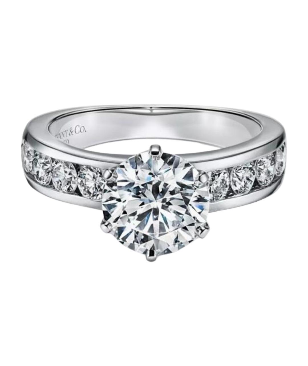 TIFFANY&CO Белое платиновое кольцо, фото 1