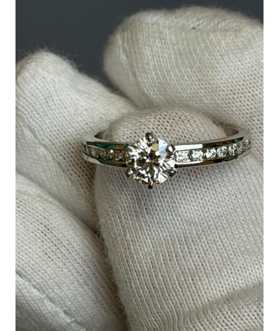 TIFFANY&CO Белое платиновое кольцо, фото 7