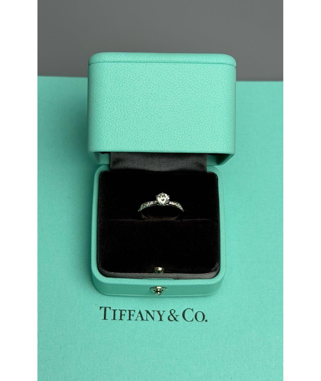 TIFFANY&CO Белое платиновое кольцо, фото 5