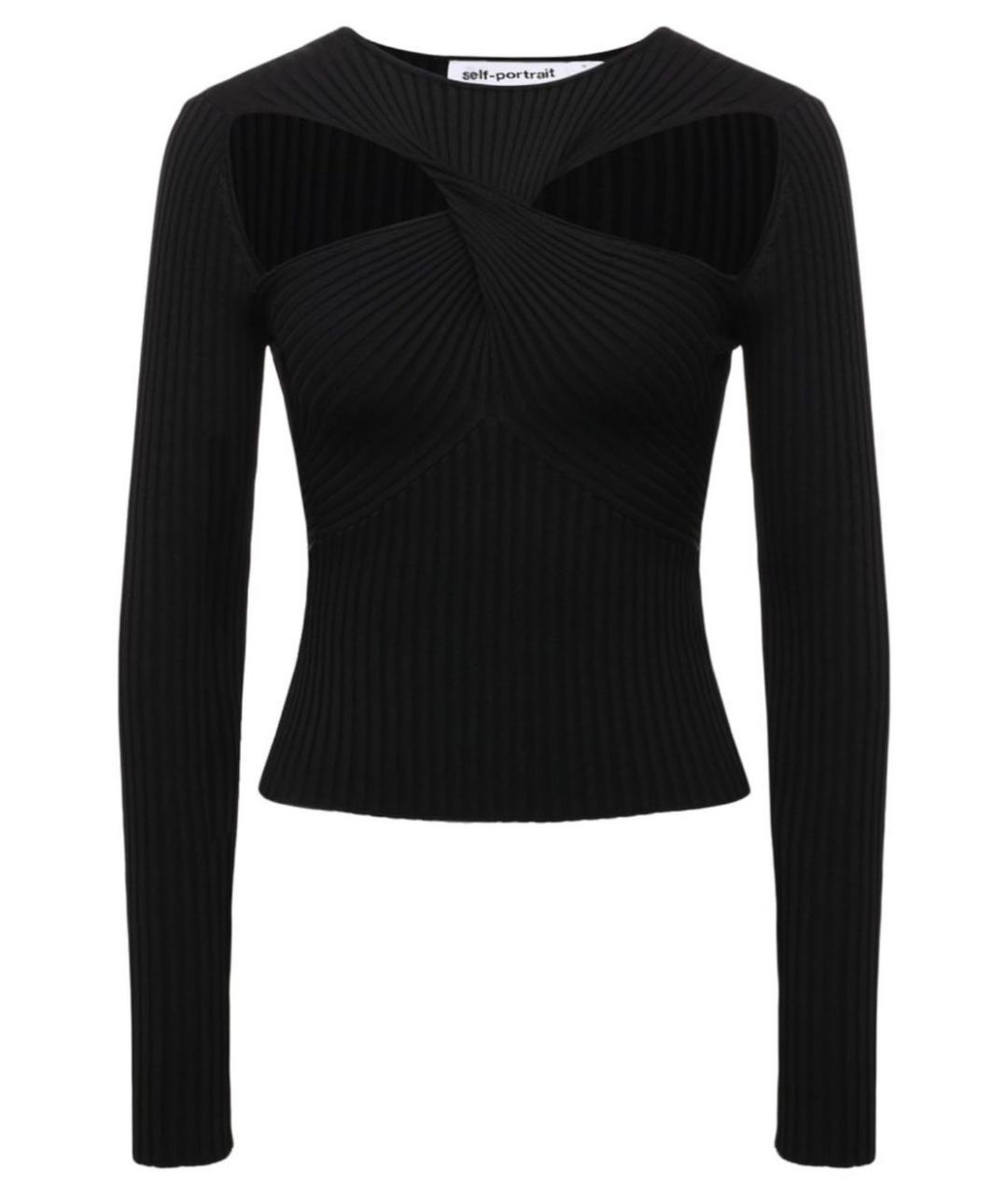 SELF-PORTRAIT Черный джемпер / свитер, фото 1