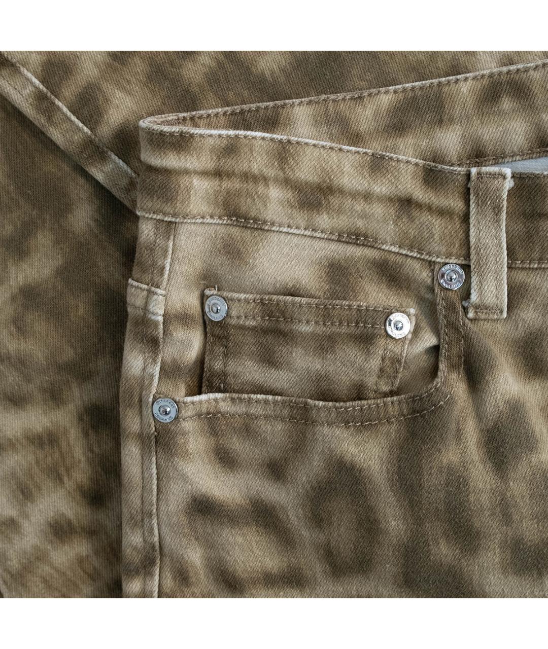 BURBERRY Мульти хлопковые джинсы слим, фото 5
