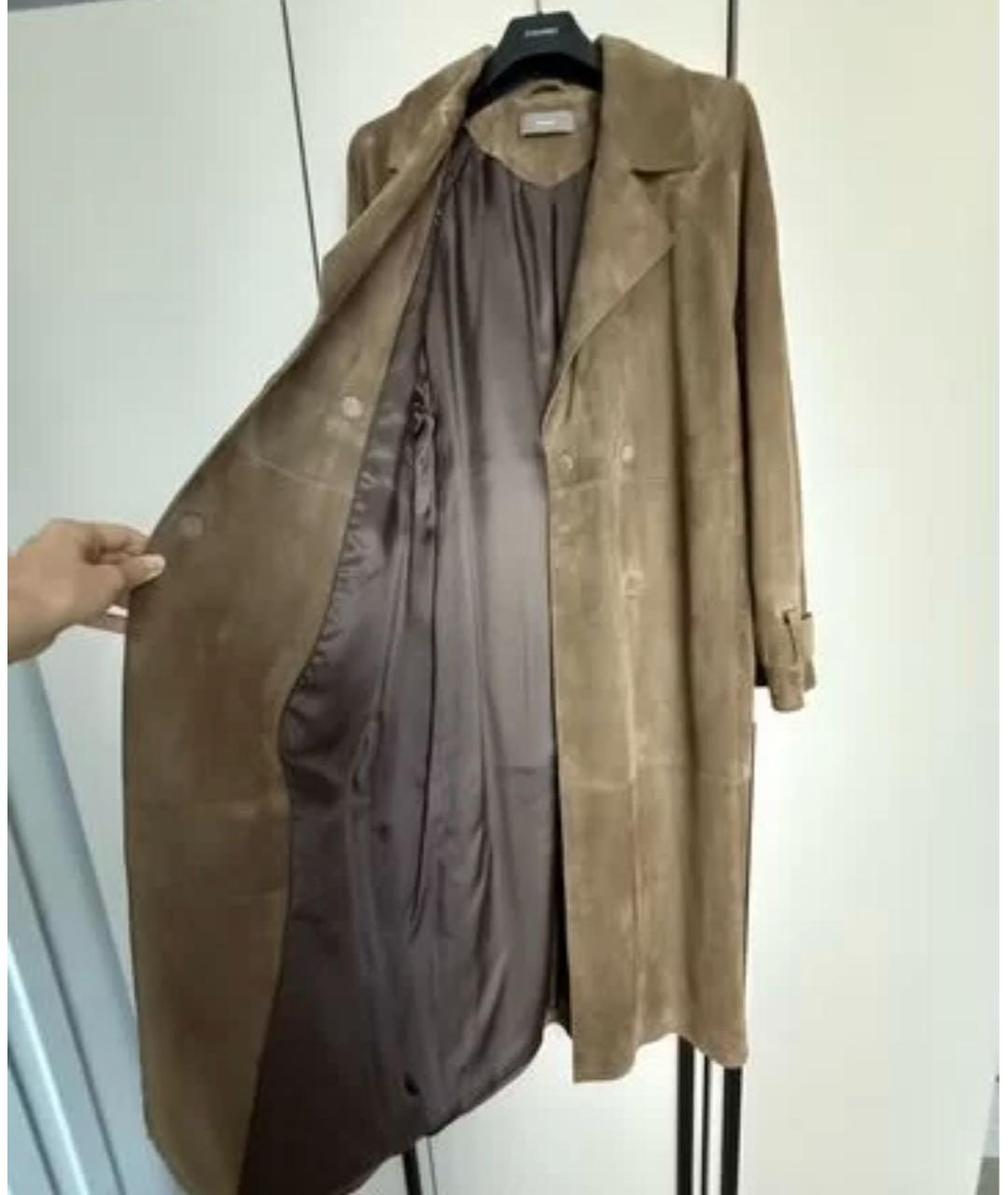 12 STOREEZ Бежевый замшевый тренч/плащ, фото 2