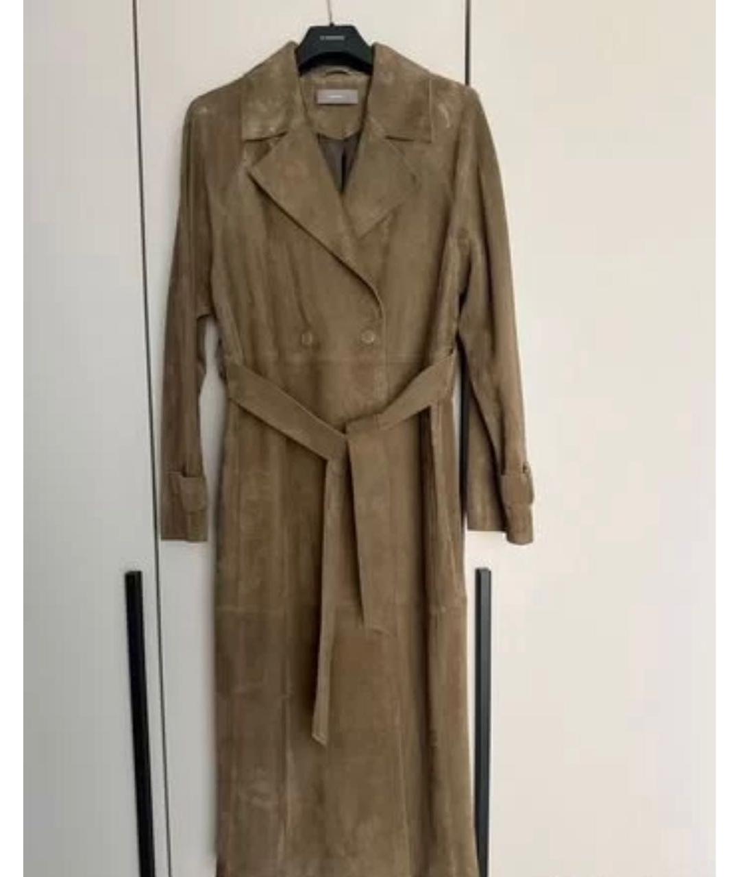 12 STOREEZ Бежевый замшевый тренч/плащ, фото 9