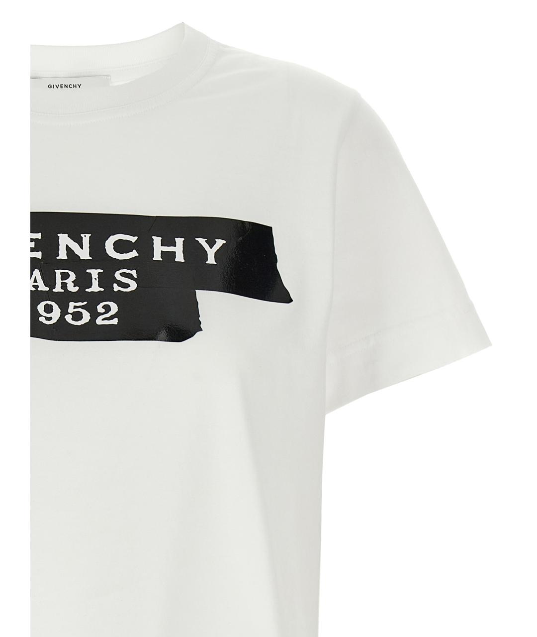 GIVENCHY Белая хлопковая футболка, фото 3