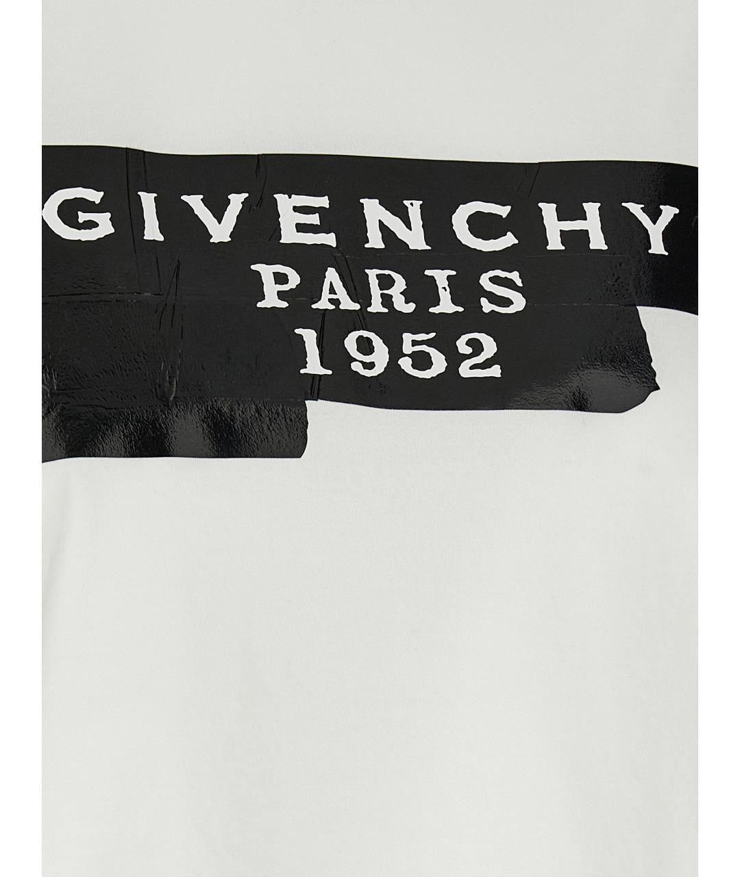 GIVENCHY Белая хлопковая футболка, фото 4
