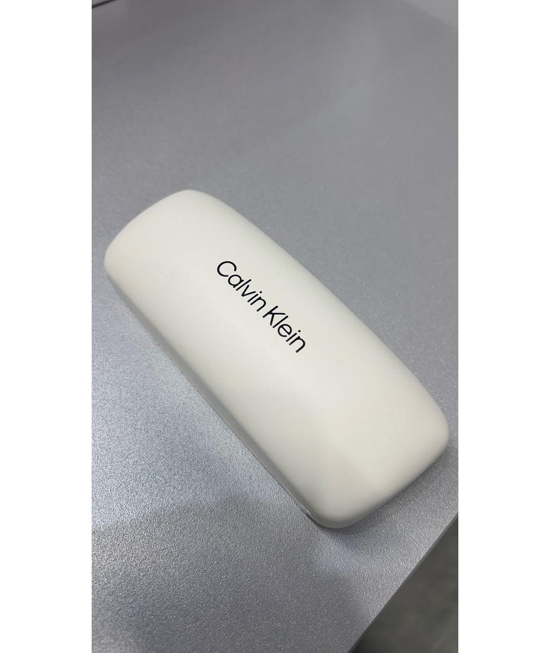 CALVIN KLEIN Черные пластиковые солнцезащитные очки, фото 4