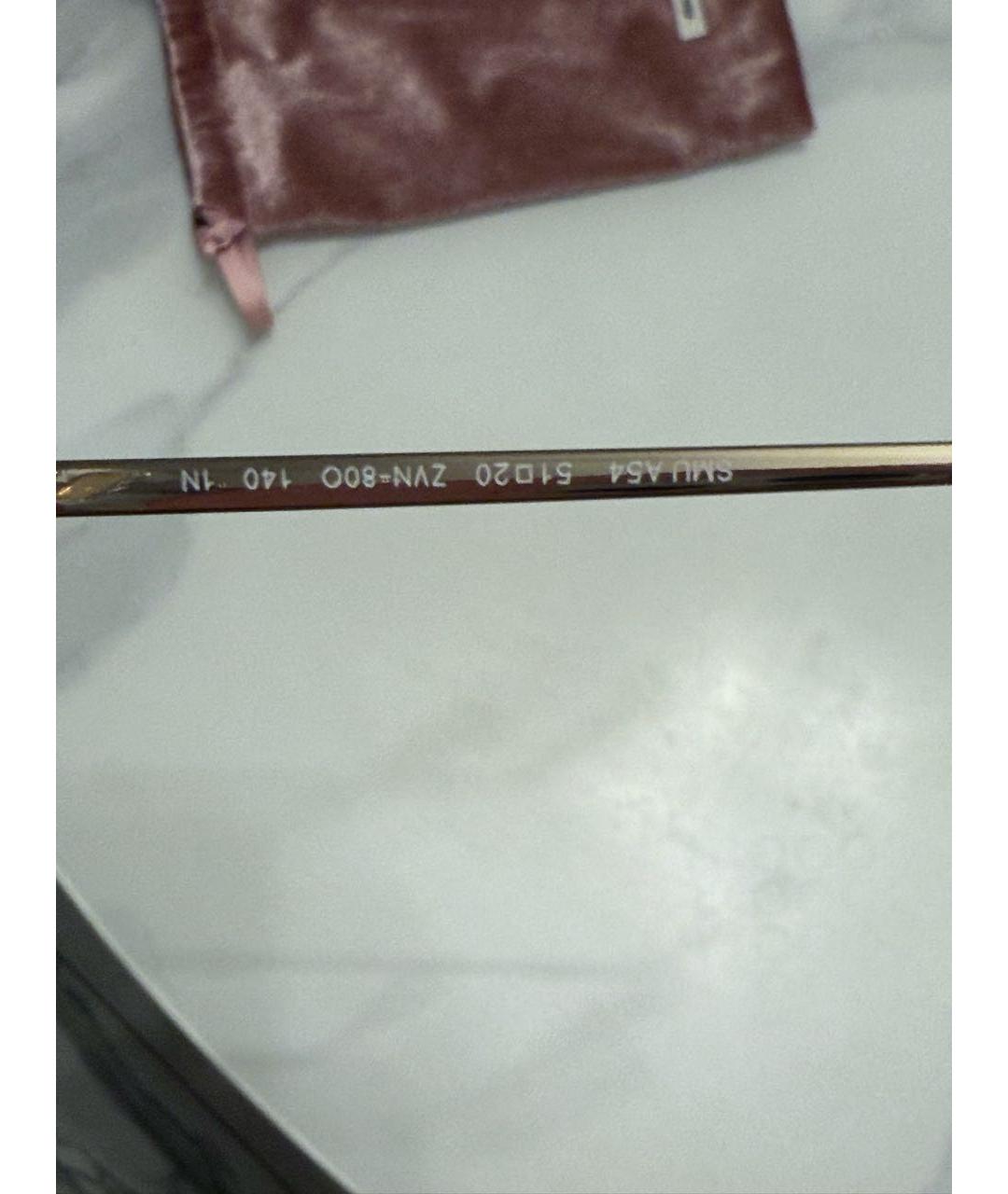 MIU MIU Серые металлические солнцезащитные очки, фото 2