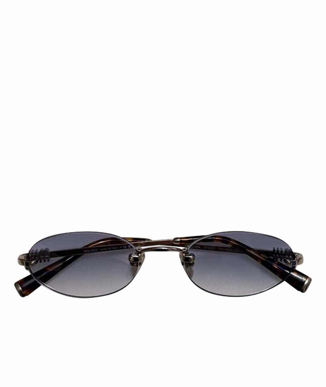 MIU MIU Серые металлические солнцезащитные очки, фото 1