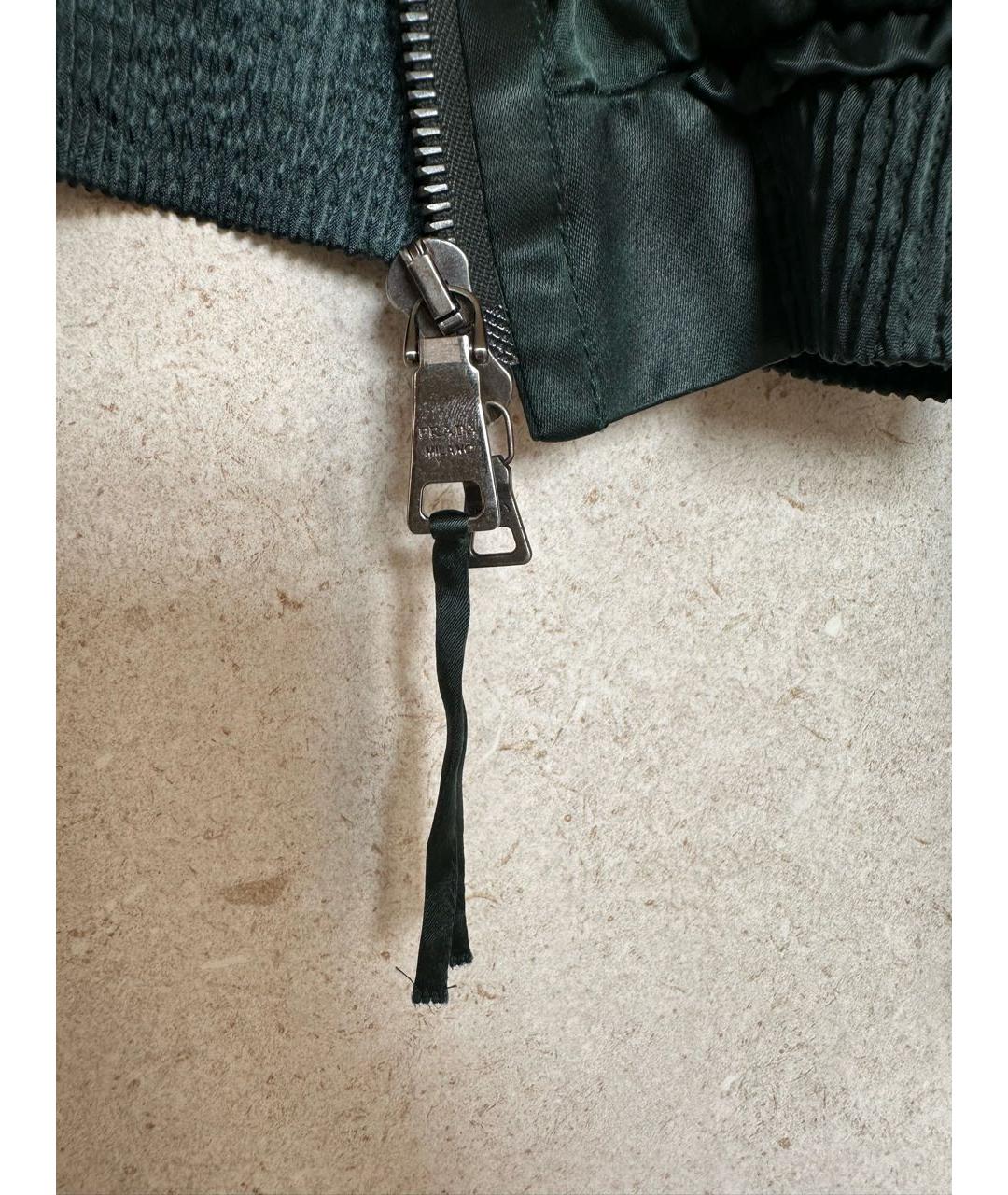 PRADA Зеленый шелковый жакет/пиджак, фото 6