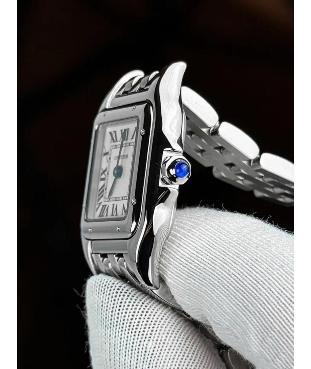 CARTIER Белые металлические часы, фото 4