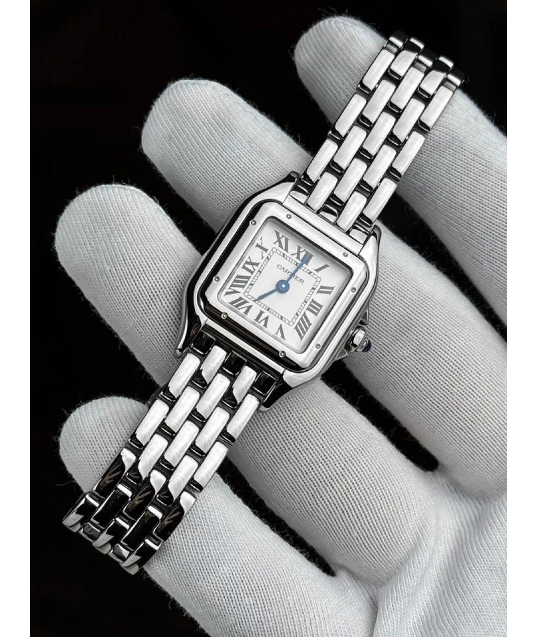 CARTIER Белые металлические часы, фото 3