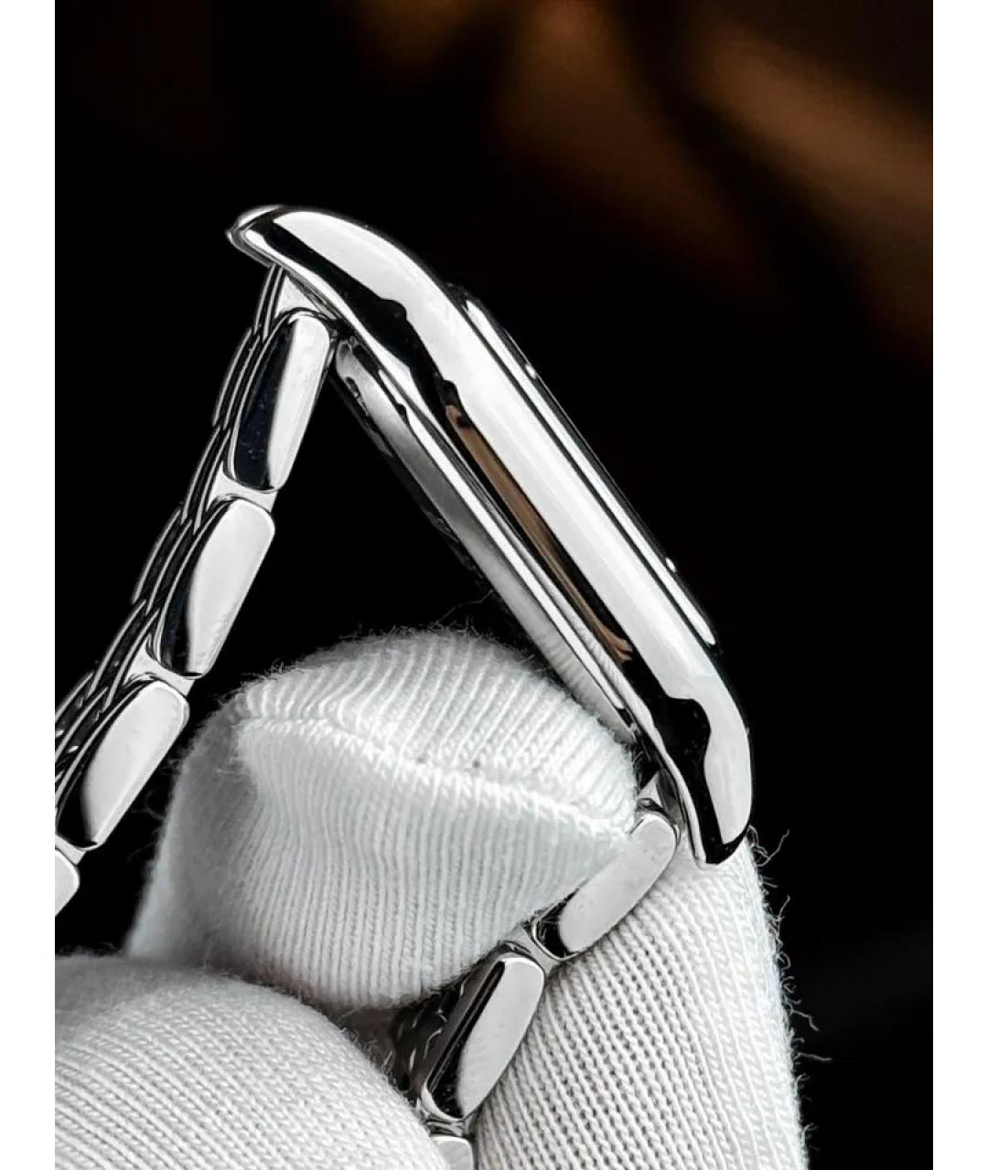 CARTIER Белые металлические часы, фото 5