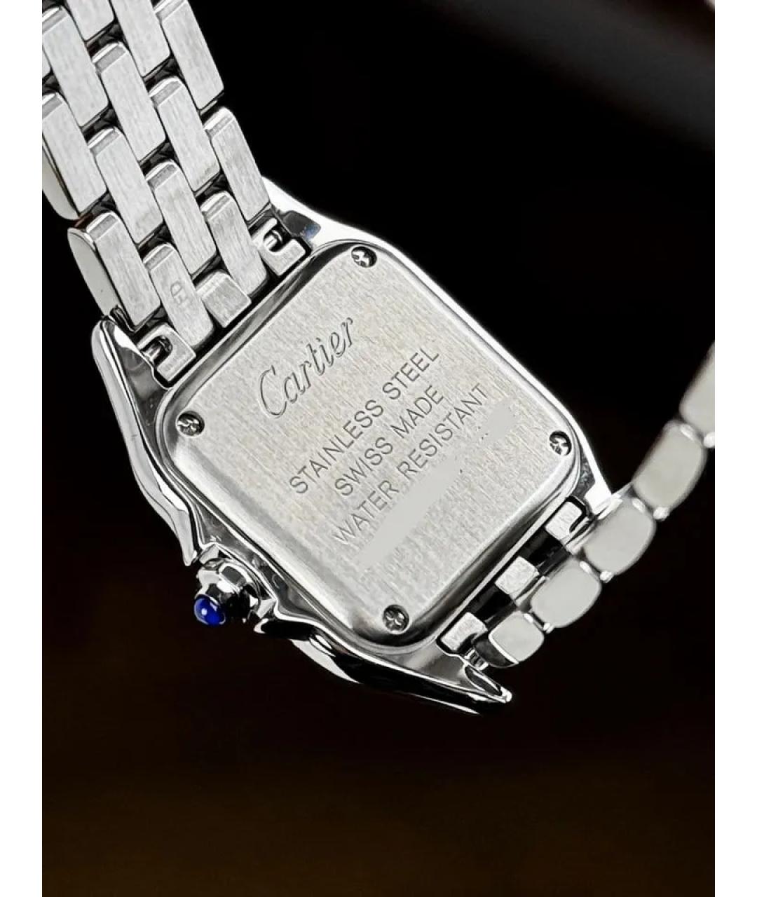 CARTIER Белые металлические часы, фото 6